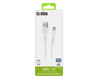 SBS KABEL USB - USB-C SBS 1.5M BIAłY (USB 2.0) ^ - 1463818 - zdjęcie 2